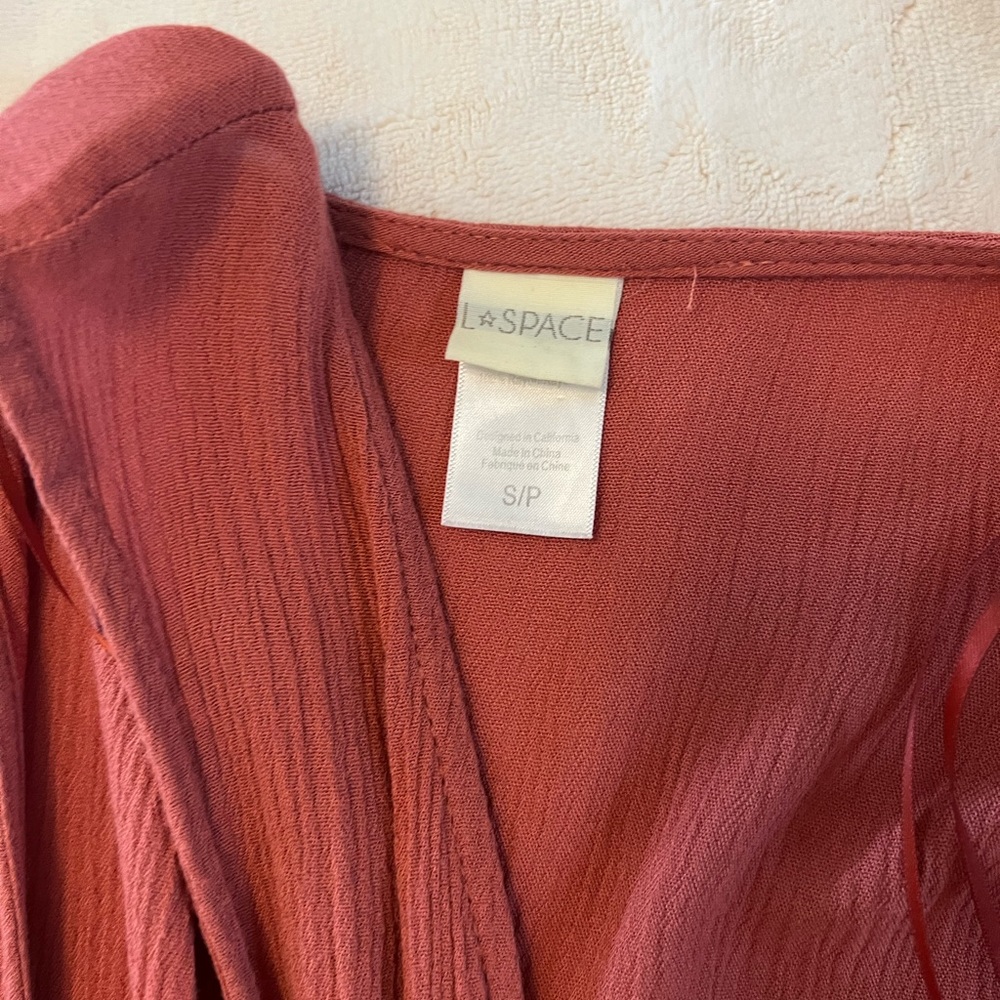 L*Space Twilight Wrap Dress In Rust - Size Small - image 4